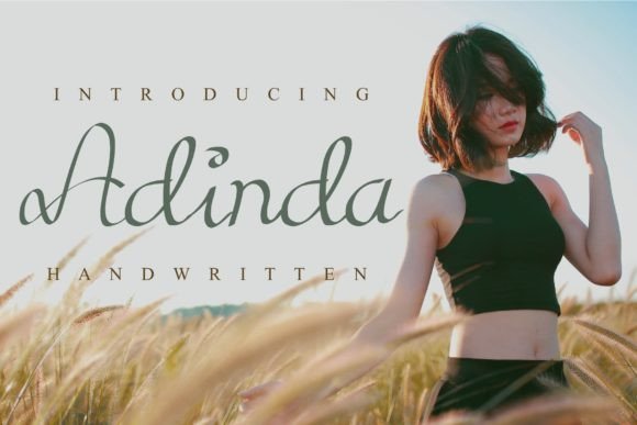 Adinda: A Modern Handwritten Font for Creative Projects