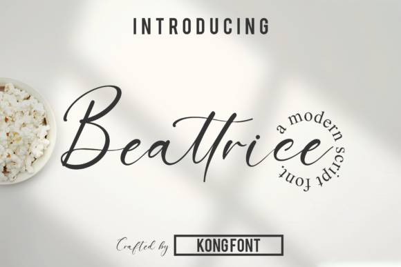 Beattrice: A Modern Script Font for Romantic Designs