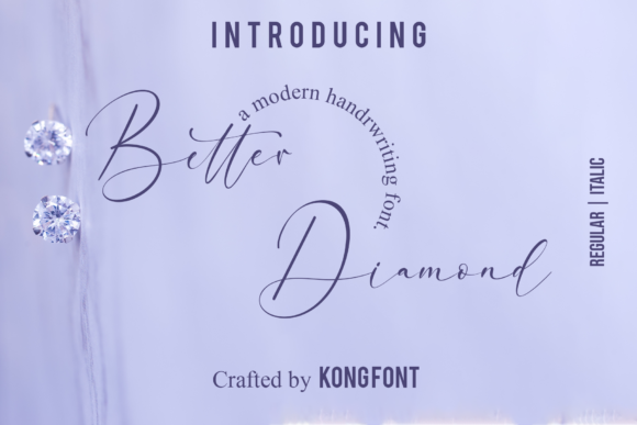 Better Diamond: A Romantic Script Font for Modern Design