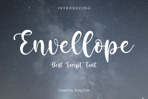 Envellope: A Modern Script Font for Creative Designs