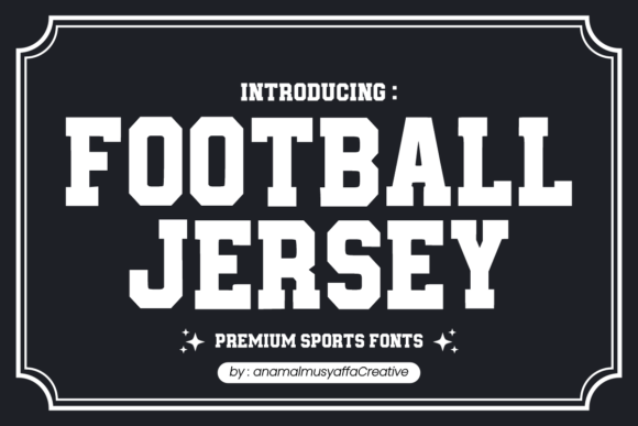 Football Jersey: A Bold Typeface for Dynamic Designs