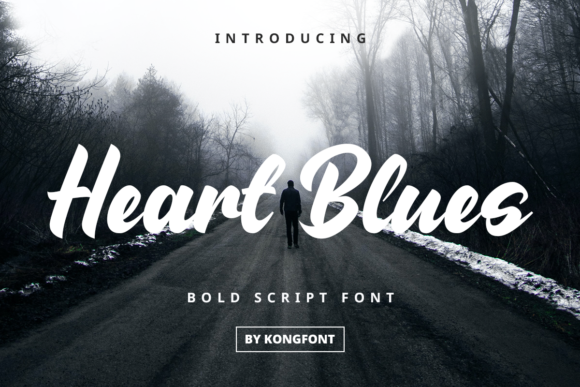 Heart Blues: A Playful Handwritten Font for Creative Projects
