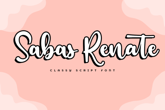 Sabas Renate: The Charming Handwritten Font for Elegant Designs