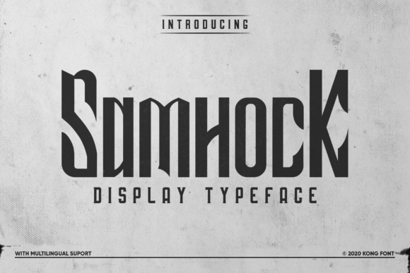 Samhock: A Modern Handwritten Font for Creative Designs