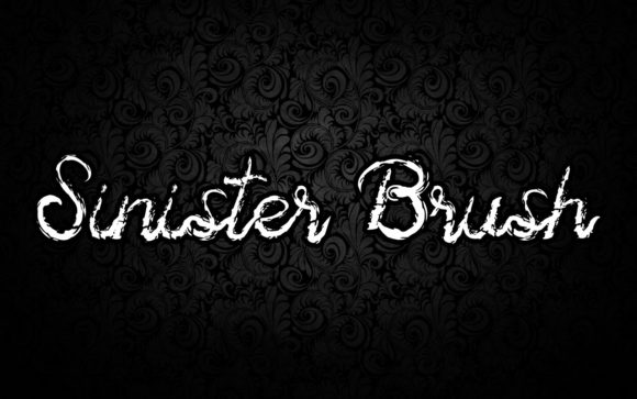 Sinister Brush: A Playful Handwritten Font for Creative Ideas