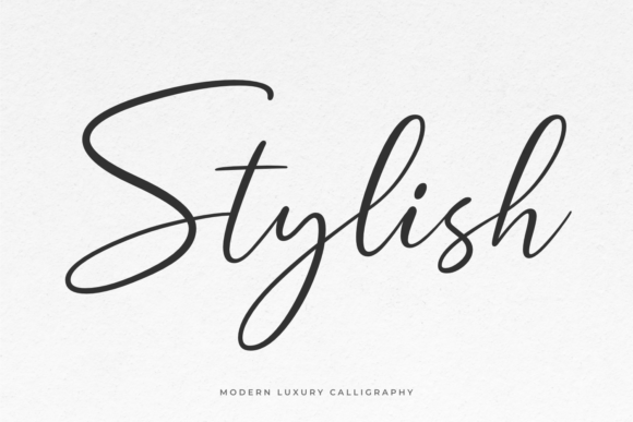 Stylish: A Graceful Calligraphic Font for Modern Designs