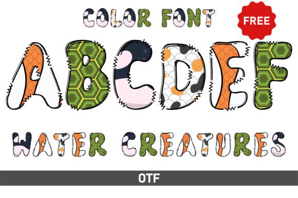 Water Creature Font: Unleashing Playful & Artistic Design