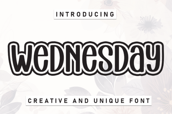 Wednesday: A Charming Handwritten Typeface for Your Designs